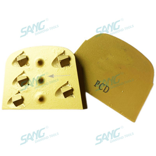ربع PCD Lavina Edco Diamond الطحن كتلة كاشفة لتجميع الطلاء الايبوكسي الأرضية الخرسانية