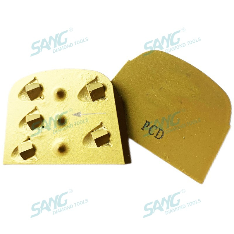 ربع PCD Lavina Edco Diamond الطحن كتلة كاشفة لتجميع الطلاء الايبوكسي الأرضية الخرسانية