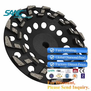 7inch 180mm s مقطوعة من كأس الماس المجزأة لطحن الخرسانة العدوانية