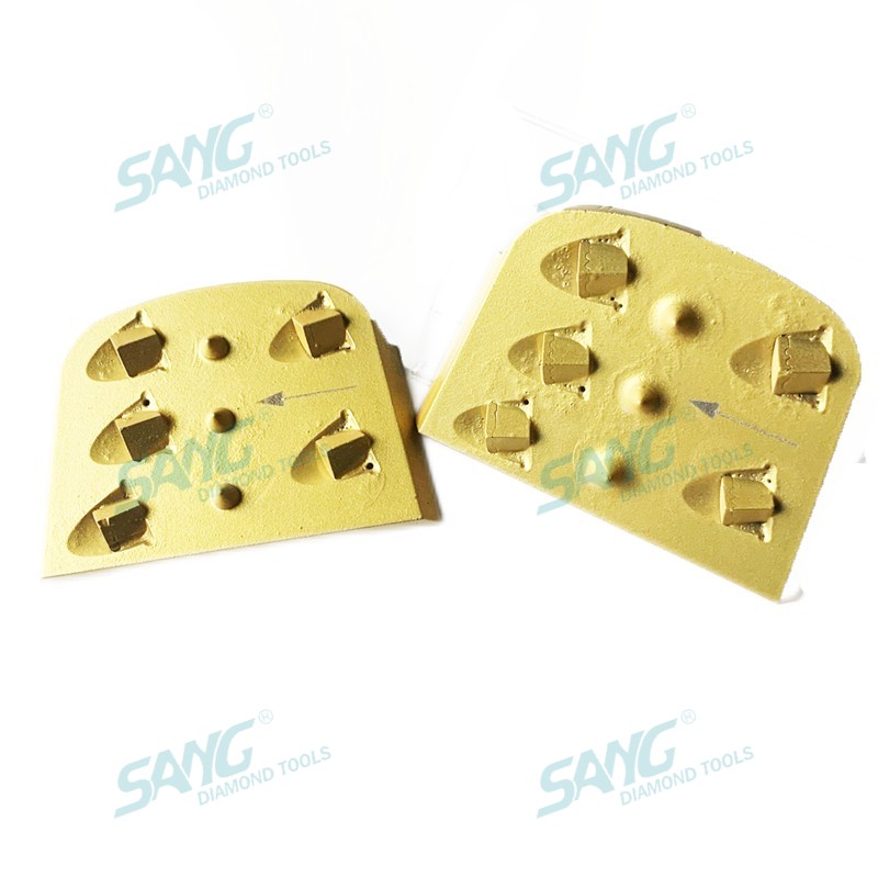 ربع PCD Lavina Edco Diamond الطحن كتلة كاشفة لتجميع الطلاء الايبوكسي الأرضية الخرسانية