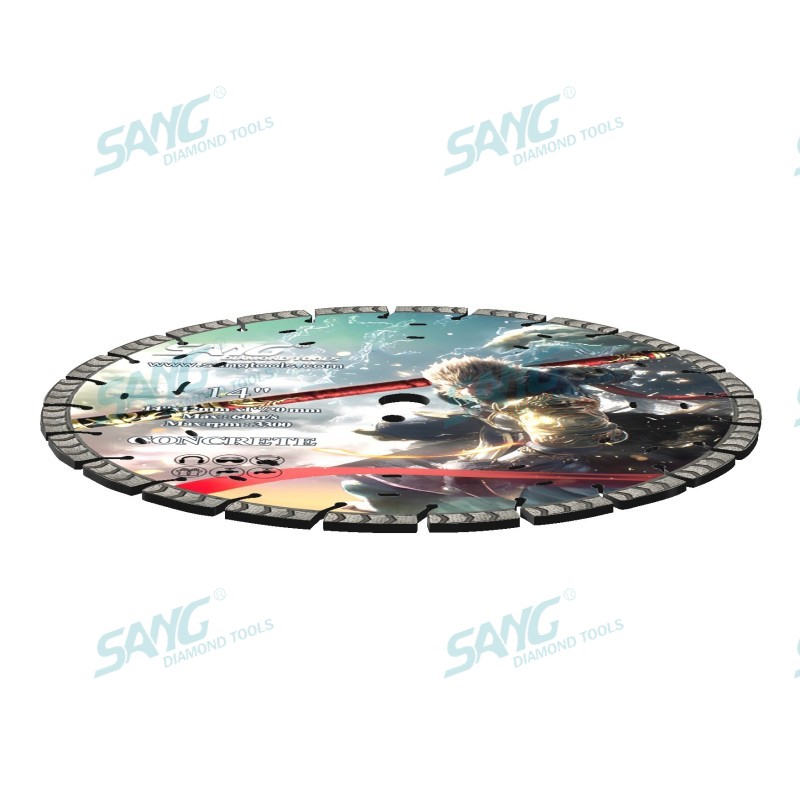 Sang Tools 350mm 400mm Arix Segment Concrete Cutter Disced Disc Laser Blade Diamond Saw Plade لقطع الخرسانة الصلبة